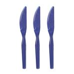 Cubierto plástico. Cuchillo violeta 10u